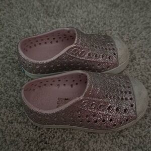 Toddler size 6 girls sparkly pink natives